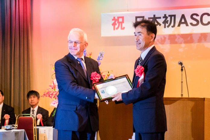 南三陸町が日本初の認証です! ASC認証取得伝達式 南三陸町が日本初の認証です! ASC認証取得伝達式